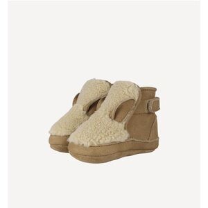 Donsje Warm Beige Baby Shearling Bootie